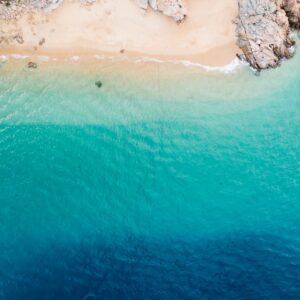 Beautiful beach with crystal clear turquoise water.